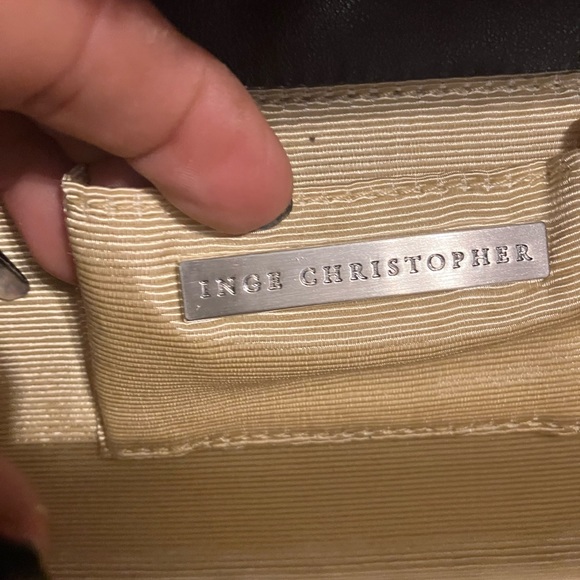 Vintage Style Inge Christopher Zena Wood Convertible Purse / Clutch - Picture 10 of 16